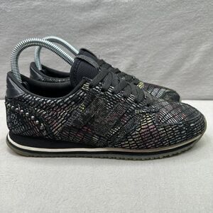 New Balance 420 Womens Size 6.5 (B) Shoes Black Snake Print Sneakers Heidi Klum